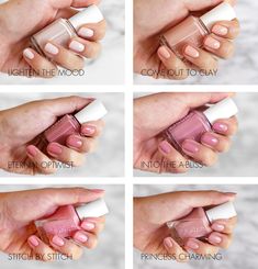 Essie Gel Couture Swatches, Essie Pink Nail Polish, Pink Essie, Essie Colors, Essie Polish, Essie Gel Couture