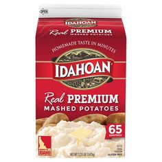 idahon mashed potatoes with cheese on top, 5 25 - ounce bags pack of 6