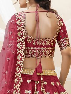 Let your elegance reflect and get compliments with this adorable lehenga made of art silk material accomplished with eye-catching zari work and paper mirror work. This lehenga comes with a similar color art silk material choli assembled with zari work and paper mirror work. It also comes with a similar color soft net material dupatta made with zari work, thread work, sequins work, and paper mirror work. This stunning red wedding wear lehenga is semi-stitched and can be customized up to 42 inches Designer Mirror, Party Wear Lehenga Choli, Lehenga Choli Online, Red Lehenga, Work Art, Party Wear Lehenga, Zari Work, Silk Wedding, Silk Lehenga