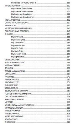 the list of names and dates for each member in this family's wedding ceremony