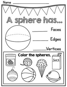 a printable worksheet for students to learn about shapes and their properties in the classroom