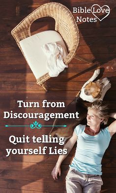 a woman laying on the floor next to a dog and cat with text that reads, turn from dischargement to quit