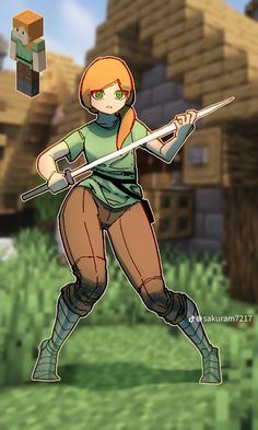 Alex Minecraft, Funny Minecraft Videos, Minecraft Comics, Tomboy Art, Otaku Art