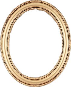 a gold colored metal ring on a white background