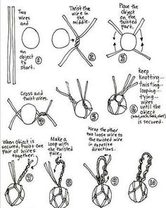 Pin by Donna Harris on KNOTS-CORD-ROPE | Wire wrapped jewelry diy, Diy crafts jewelry, Handmade wire jewelry Hadiah Diy, Wire Diy, Glass Diy, Top Diy, Diy Wire Jewelry, Wire Pendant, Handmade Wire Jewelry, Handmade Jewelry Diy