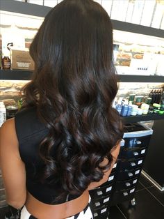 Darkest Brown Hair With Highlights, Dark Brown Highlights On Black Hair, Jet Black Hair With Highlights, Brown Ombre Hair, Brunette Hair With Highlights, Dark Hair With Highlights