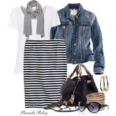 14.5” Waist When Flat 17” Hip When Flat 24” Long New Striped Skirt Outfit, Cute Spring Outfits, Striped Skirt, Skirt Outfit, Looks Chic, Stripe Skirt, Spring Outfits Casual, Outfits Casuales