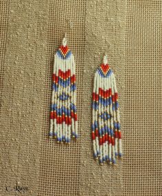 Beaded Fringe Earrings Native American, Seed Bead Jewelry Patterns, Beaded Fringe Earrings, Native American Style, Seed Bead Patterns, Native Jewelry, Native American Fashion, Nov 1, Beaded Fringe