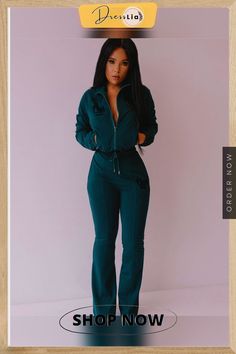 Sportswear Zipper Jacket Flare Pants Matching Sets Fall Sportswear Tracksuit With Pockets, Fall Stretch Tracksuit Sportswear, Fall Stretch Tracksuit For Sportswear, Fall Sports Tracksuit With Pockets, Stretch Athleisure Tracksuit For Fall, Fall Athleisure Stretch Tracksuit, Fall Athleisure Tracksuit, Stretch Tracksuit For Fall Jogging, Stretch Tracksuit For Jogging In Fall