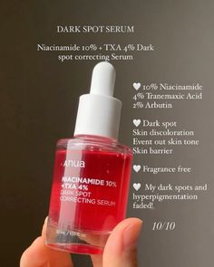 Dark spot serum Skincare For Red Spots, Best Serum For Dark Spots, Clearing Dark Spots, Products For Dark Spots, Healthy Skin Care Acne, Dark Spots Skincare, Skincare For Dark Spots, Get Rid Of Hormonal Acne, Serum For Dark Spots