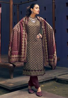 Wine pashmina pant style suit ACU7836 Desc: Style : Pant Style Suits Color : Wine Fabric : Pashmina Work : Embroidery Printed Wash Care : Dry clean Sleeve Style : Quarter Sleeve Long Sleeves : Done only in Custom Stitch Sleeves Lining : Done only in Custom Stitch Bust Size : 32 to 42 Inches Occasion : Temple Wear Social Gathering Pongal Lohri Gudi Padwa Onam. With Express Free Shipping Buy Indian Party wedding wear bridal Anarkali Salwar Wine pashmina pant style suit ACU7836 online in USA, UK an Wine Pants, Dress Wardrobe, Black Lehenga Choli, Partywear Suits, Printed Pants Style, Designer Anarkali Suits, Anarkali Salwar, Celebrity Gowns, Print Pant