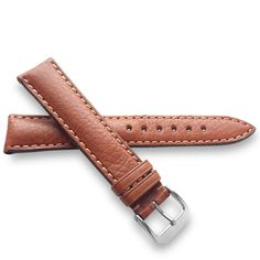 The Leather: These straps highlight the inherent virtues only found in these naturally tanned buffalo leathers. They highlight buffalo leather's natural texture with its distinctive soft and cloudy grain.  The Stitching: This strap is stitched with premium matching color linen thread.  The Design: These straps feature a padded design that tappers in thickness at the holes and at the buckle for optimal comfort and flexibility. Width: 24x22mm (24mm at the lugs that tappers to 22mm at the buckle) 2 Classic Leather Watch Strap, Business Brown Leather Watch Bands, Classic Brown Leather Watch Bands, Classic Brown Leather Watch Accessories, Classic Brown Vegetable Tanned Leather Watch Band, Handmade Watch Strap, Bison Leather, Linen Thread, Handmade Watch