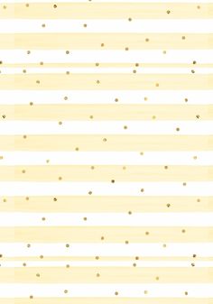 a white and yellow striped background with small dots