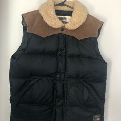 Ralph Lauren Denim Supply Shearling Suede Down Western Puffer Men's Vest Size M. Condition Is "Pre-Owned". Shipped With Usps Priority Mail. Measurements: Chest: 21 1/2 Length: 28 Ralph Lauren Denim, Men's Vest, Denim And Supply, Mens Vest, Puffer Vest, Denim Women, Priority Mail, Puffer, Jackets For Women