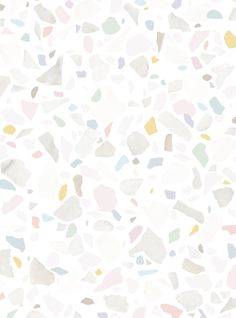 an abstract white background with multicolored shapes