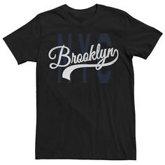 When New York calls, put on this men's Brooklyn tee. When New York calls, put on this men's Brooklyn tee. Crewneck Short sleevesFABRIC & CARE Cotton Machine wash Imported Color: Black. Gender: male. Age Group: adult. Pattern: Graphic. Logo Tee, Pattern Graphic, Big & Tall, Apparel Design, Logo Tees, Mens Tees, Put On, Brooklyn, Tee Shirts