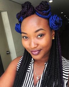 braids box hairstyles updo knots top four crown knot source Simple Crochet Hairstyles, Box Braids Updo Hairstyles, Braids Updo Hairstyles, Box Braids Updo, Box Braids Pictures, Trendy We Fryzurach, Large Box Braids, Braids Updo