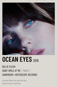 Polarid Music Billie Eilish Album Cover Wallpaper, Billie Eilish Polaroid Poster, Ocean Eyes Billie Eilish, Album Cover Wall Decor, Billie Eilish Ocean Eyes