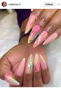 Acrylic Nails Coffin Neutral, Nails Coffin Neutral, Nude Abstract Nails, Brown Hands, Shiny Nails Designs, Poly Gel, Art Deco Nails