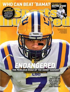 the cover of sports illustrated magazine with a football player wearing an orange and white uniform