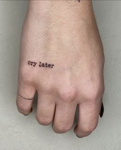 Savage Tattoo, Phrase Tattoos, Sharpie Tattoos, Clever Tattoos, Geniale Tattoos, Small Hand Tattoos, Classy Tattoos, Hand Tattoos For Guys, Discreet Tattoos