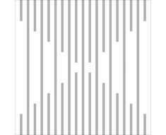 a white and gray striped wallpaper pattern with vertical lines in the center, as well as dots