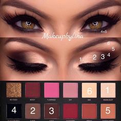 Huda Beauty Rose Gold Palette, Rose Gold Palette, Makeup Pinterest, Huda Beauty Rose Gold, Membentuk Alis, Makeup Asian