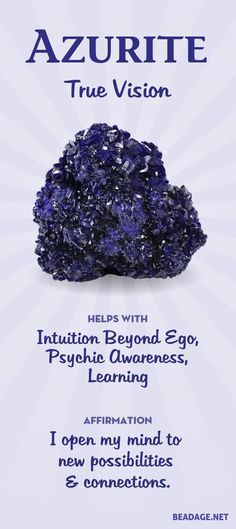 Azurite Meaning, Wiccan Altar, Psychic Development, Psychic Powers, Gemstones Crystals, Gemstone Meanings