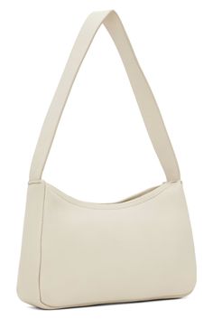 St. Agni: Off-White 90s Petit Shoulder Bag | SSENSE Classic White Baguette Bag For Travel, Classic Cream Hobo Bag, Classic Hobo Bag With Single Shoulder Strap, Classic White Crossbody Baguette Bag, Modern White Tote Baguette Bag, Modern Cream Shoulder Bag For Formal Occasions, Classic White Baguette Tote Bag, Classic White Tote Baguette Bag, Classic Cream Baguette Bag For Daily Use