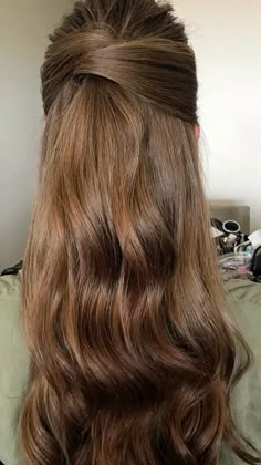 Half Up Hairstyles, Hair Half Up Half Down, Hair Half Up, Guest Hair, Bridesmaid Hair Makeup, Half Up Half Down Hairstyles