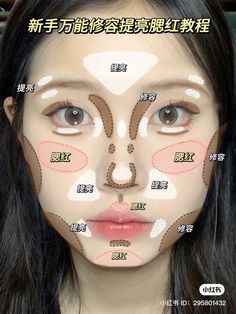 Contour Hacks, Contour Tips, Ulzzang Makeup Tutorial, Makeup Contour, Gyaru Makeup