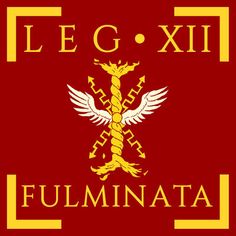 a red and yellow sign with the words, e g xii fuminata