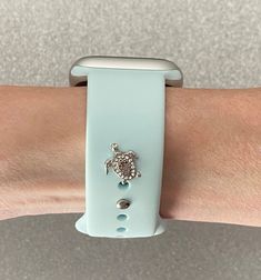 Turtle Stud Watch Band Charm for Apple Watch Fitbit Watch - Etsy Australia Apple Watch Jewelry, Apple Watch Hacks, Fitbit Watch, Watch Jewelry, Jewelry Watch, Turtle Charm