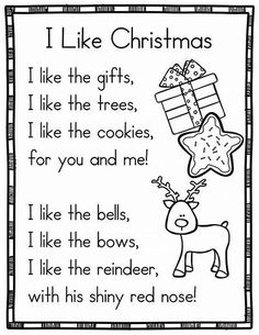 i like christmas coloring page for kids to color and practice their feelings with the words