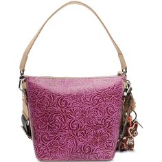 The little sister to the Hobo bucket bag, our Wedge is great to store all your essentials. This bag’s interior pockets and roomy layout make it easy to hold everything you need by your side with the crossbody strap or on hand with the leather shoulder strap. Details & Sizing Mena fuchsia tooled leather exterior Includes hand-painted paper mache jaguar charm with lilac leather tassel and our Donkito Charm Interior slide pocket, zipper pocket, credit card slots, and hook-clip lanyard Includes two Everyday Bucket Hobo Bag With Detachable Strap, Everyday Use Hobo Bag With Detachable Strap, Pink Leather Handled Bucket Bag, Leather Handled Bucket-shaped Hobo Bag For Shopping, Leather Handle Bucket Hobo Bag For Shopping, Leather Handles Bucket Bag For Shopping, Crossbody Hobo Bag With Detachable Handle, Everyday Hobo Bag With Detachable Handle In Bucket Shape, Pink Leather Bucket Bag With Leather Handles