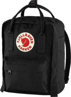 A mini version of the popular Kanken pack  which was originally released as a backpack for Swedish schoolkids  the Fjallraven Kanken Mini pack is a casual carryall for little ones and adults alike. Fjallraven Kanken Black, Fjallraven Kanken Mini, Fjallraven Women, Backpack Fjallraven, Popular Backpacks, Fjällräven Kånken, Kanken Mini, Women's Bags By Material, Small Travel Bag