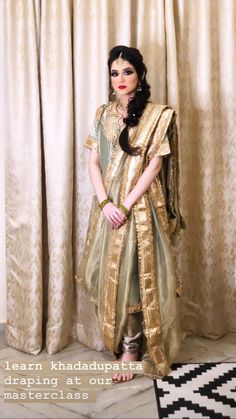 Khada Duppata Hyderabadi, Latest Khada Dupatta Designs, Simple Khada Dupatta Designs, Bhopali Style Dress, Khara Dupatta Hyderabadi, Hyderabadi Suit, Hyderabad Brides, Hyderabadi Bride, Hyderabadi Dress