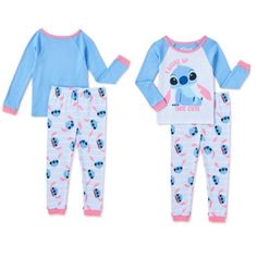 Nwt Disney Stitch I Woke Up This Cute Pajamas Size 5t / Cotton Disney Onesies, Baby Boy Disney, Disney Princess Pajamas, Stitch Pajamas, Mickey Mouse Pajamas, Minnie Mouse Halloween, Disney Toddler, Disney Pajamas, Toddler Pajamas