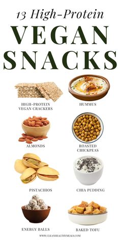 vegan snacks for high protein and low carbohydrates to help you gain weight