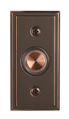 A replacement wired doorbell push button is an easy way to enhance the entry way into your home and welcome visitors. Style Selections Wired Lighted Bronze Doorbell Button | SS-716-03 Doorbell Button, Melted Plastic, White Bar, Ring Doorbell, Hampton Bay, Copper Finish, Copper Color, Push Button, Antique Copper