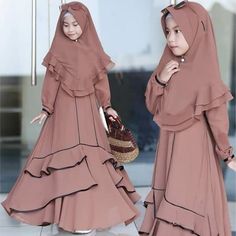 Fesyen Islam, Vintage Dresses Casual, Muslim Dresses, Modest Maxi Dress, Gaun Fashion, Baby Dress Design