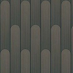 an art deco wallpaper pattern in black and white