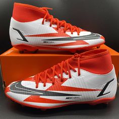 Nike Superfly 8 Club Cr7 Fg/Mg Soccer Cleats Red Men Db2855-600 Size 10 No Lid. Brand New Condition. Never Worn. No Lid 100% Authentic Men's Us Size 10 Model #: Db2855-600 Contact Us With Any Questions You May Have. We Offer Bundle Discount, Shipping Savings. Check Out Our Store! We Have Cool Clothing From Brands Nike, Jordan, Under Armour, Etc. We Also Have For Sale New Or Used Video Games. Make Sure To Follow Us For Regular Footwear & Clothing. Red Running Shoes With Shock Absorption And Round Toe, Red Running Shoes With Shock Absorption, Red Running Shoes With Shock Absorption For Sports, Red Running Shoes For Sports With Shock Absorption, Dynamic Red Running Shoes For Sports, Red Training Sneakers With Shock Absorption, University Red Lace-up Running Shoes For Sports, Red Synthetic Sports Running Shoes, Dynamic Red High-top Running Shoes