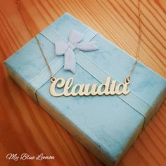 Claudia Name Necklace Order Any Name! 14K Solid Pure Gold 14ct Personalized Necklace Custom Made Nec Claudia Name, Necklace Real Gold, Spell Your Name, Personalized Gold Necklace, Real Gold Jewelry, Nameplate Necklace, Birthday Gifts For Women, Pure Gold, Personalized Necklace