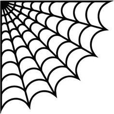 a black and white drawing of a spider web