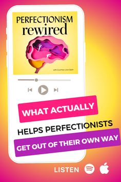 What actually helps perfectionists get out of their own way. Listen to Perfectionism Rewired podcast on Spotify and Apple podcasts Perfectionism Overcoming, Stop Overthinking, Start Working Out, Spotify Apple, Super Busy, Coaching Program