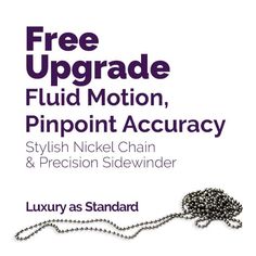 a book cover with an image of a chain on it and the title free upgrade fluid motion, pinpoint acuracy