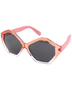 Protect Little Eyes From The Sun This Summer With These 100% Uva-uvb Protected Sunglasses. Equipped With Rubber Temples And Shatter-proof Lenses. Pink Plastic Shield Sunglasses With Uva Protection, Pink Polycarbonate Sunglasses With Uv Protection, Summer Pink Polycarbonate Sunglasses, Pink Plastic Shield Sunglasses With Uv Protection, Pink Anti-reflective Plastic Shield Sunglasses, Outdoor Plastic Sunglasses With Gradient Lenses, Pink Anti-reflective Shield Sunglasses, Pink Gradient Lens Sunglasses In Polycarbonate, Pink Sunglasses With Gradient Lenses