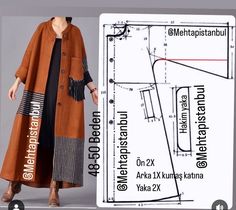 Womens Dress Coats, Mode Kimono, Upcycle Clothes Diy, Easy Sewing Patterns