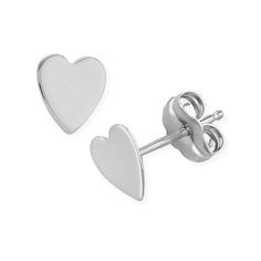 in stock Cheap Sterling Silver Heart Charm Earrings, White Gold Double Heart Earrings With Heart Charm, Classic Hypoallergenic Jewelry For Valentine's Day, Valentine's Day Gift Earrings With Polished Finish, Valentine's Day Polished Finish Earrings, Classic Double Heart White Gold Earrings, Classic White Gold Double Heart Earrings, Macy's White Gold Heart Jewelry, Macy's Heart-shaped White Gold Jewelry